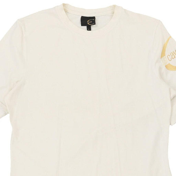 Just Cavalli T-Shirt - Large White Cotton