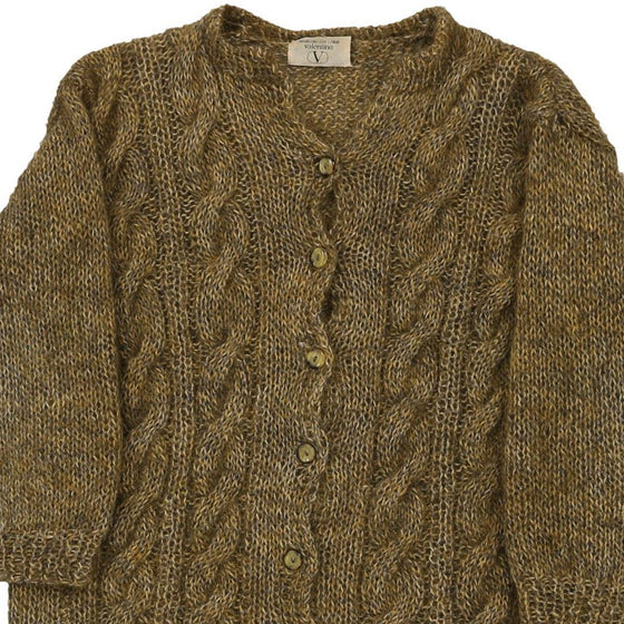 Valentino Cardigan - Small Khaki Wool Blend