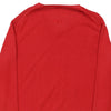 Armani Jeans V-neck Jumper - Large Red Cotton