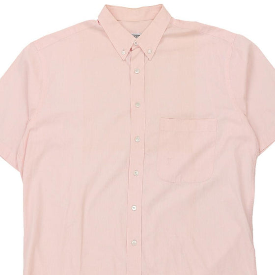 Vintage pink Yves Saint Laurent Short Sleeve Shirt - mens xx-large