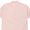 Vintage pink Yves Saint Laurent Short Sleeve Shirt - mens xx-large