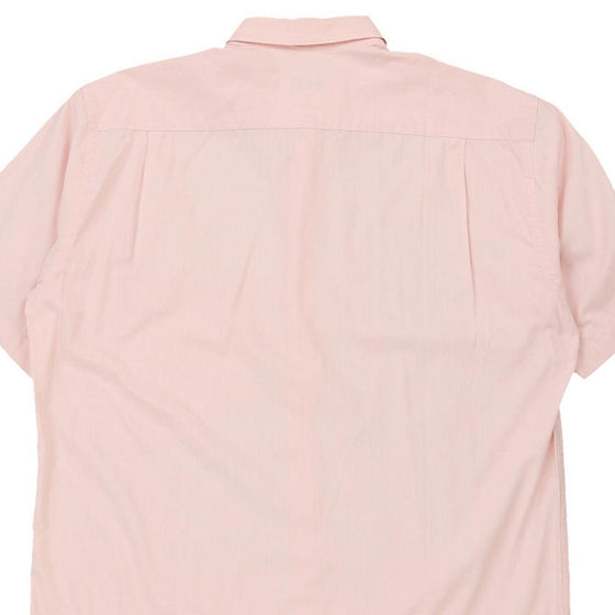 Vintage pink Yves Saint Laurent Short Sleeve Shirt - mens xx-large