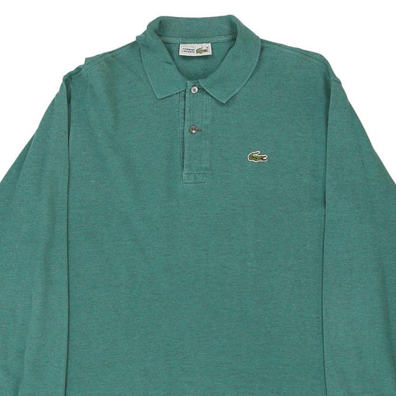 Vintage blue Made in France Lacoste Long Sleeve Polo Shirt - mens medium