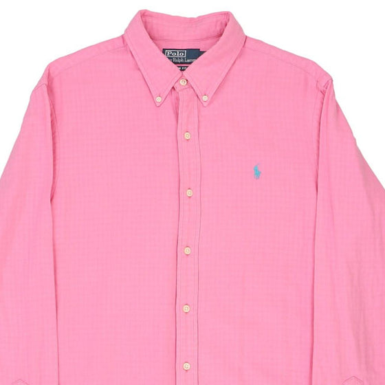 Vintage pink Polo Ralph Lauren Shirt - mens large