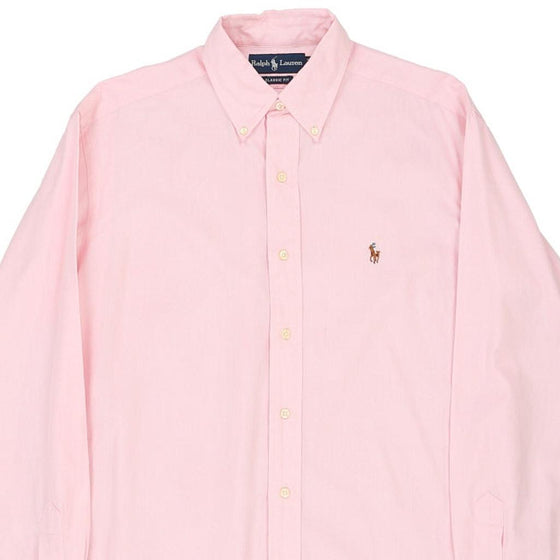 Vintage pink Ralph Lauren Shirt - mens large