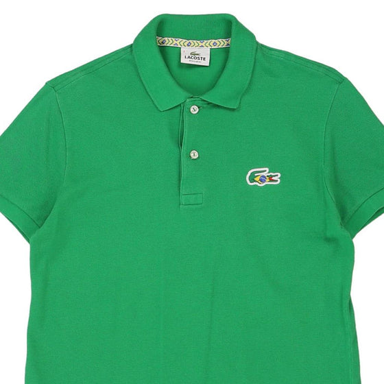 Vintage green Brazil Lacoste Polo Shirt - mens small