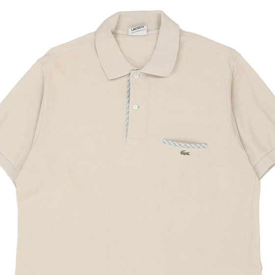 Vintage beige Lacoste Polo Shirt - mens large