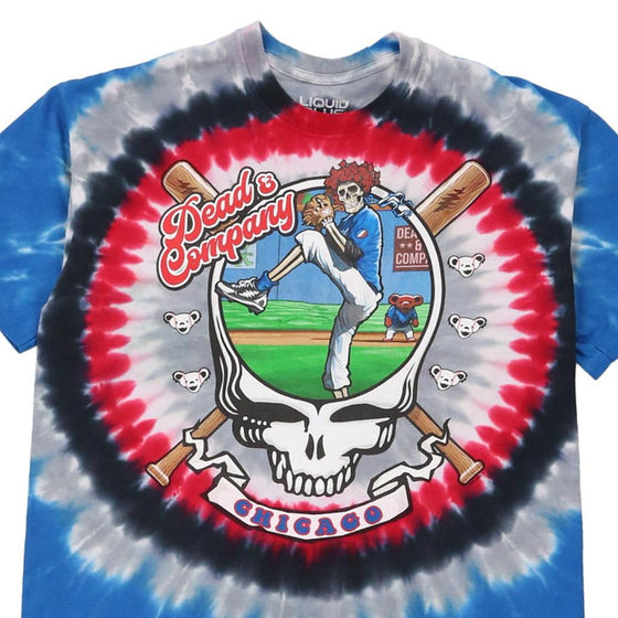 Vintage multicoloured Grateful Dead Liquid Blue T-Shirt - mens large