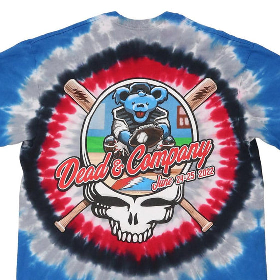 Vintage multicoloured Grateful Dead Liquid Blue T-Shirt - mens large