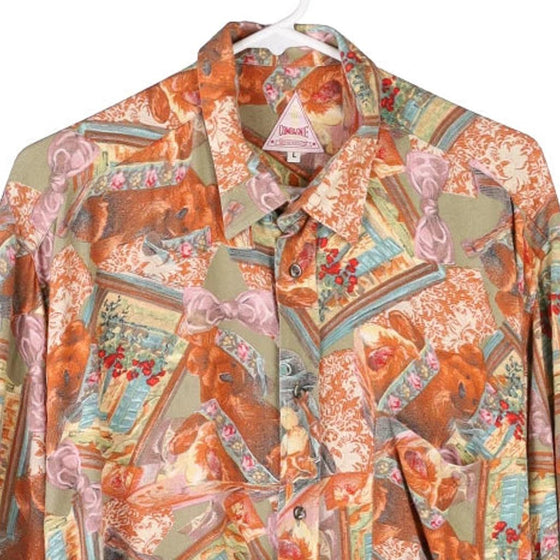 Vintage multicoloured Compagnie Patterned Shirt - mens large