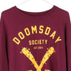 Vintage burgundy Doomsday Sweatshirt - mens large