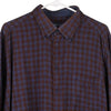 Vintage burgundy Sea Barrier Flannel Shirt - mens xx-large