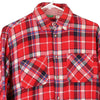 Vintage red Benetton Flannel Shirt - mens x-large