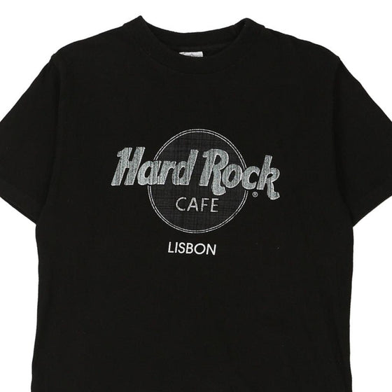 Vintage black Lisbon Hard Rock Cafe T-Shirt - mens small