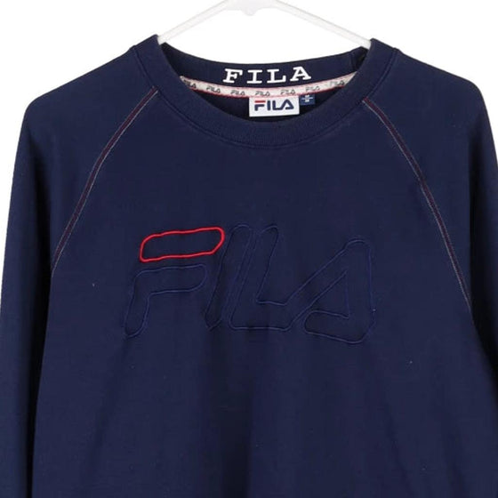 Vintage navy Fila Sweatshirt - womens medium