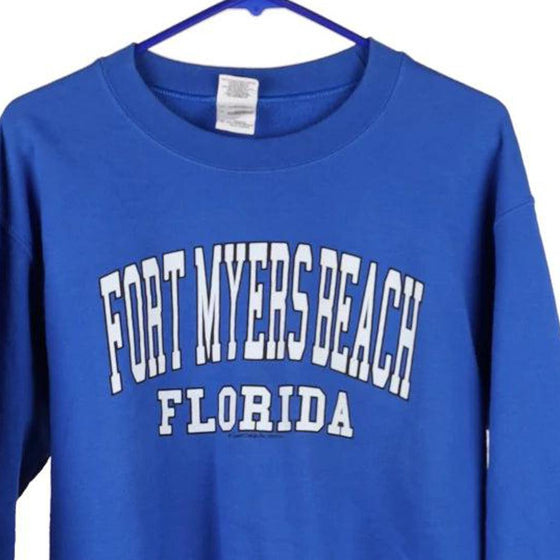 Vintage blue Fort Myers Beach Florida Gildan Sweatshirt - womens small