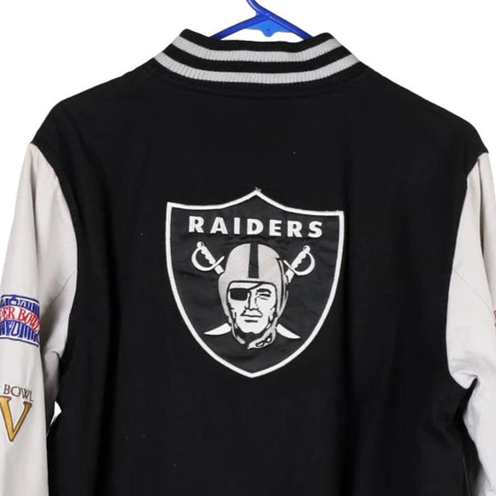 Vintage black Las Vegas Raiders Nfl Varsity Jacket - womens small