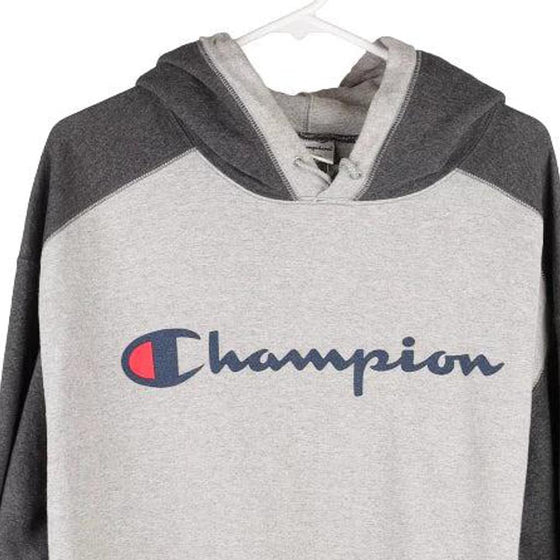 Vintage grey Champion Hoodie - mens x-large