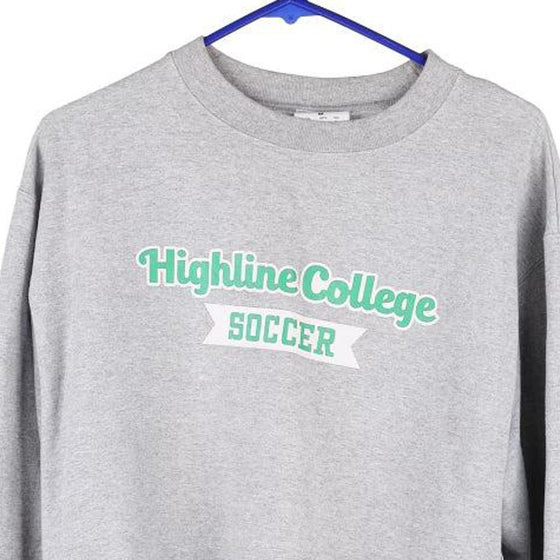 Vintage grey Highline College Soccer Champion Sweatshirt - mens medium