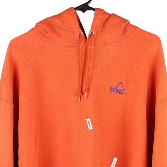 Vintage orange Shaw Champion Hoodie - mens x-large