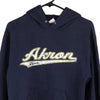 Vintage navy Akron Zips Champion Hoodie - mens small