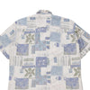 Vintage blue Unbranded Patterned Shirt - mens x-large