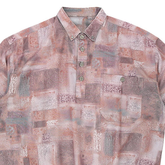 Vintage pink Unbranded Patterned Shirt - mens large