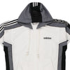 Vintage white Adidas Hoodie - mens large