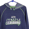 Vintage blue Seattle Seahawks Nfl Hoodie - womens x-large