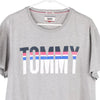 Vintage grey Tommy Jeans T-Shirt - mens x-large