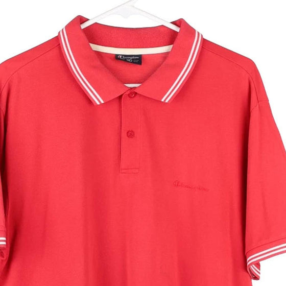 Vintage red Champion Polo Shirt - mens large