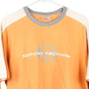 Vintage orange Sergio Tacchini T-Shirt - mens x-large