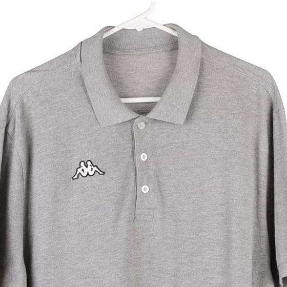 Vintage grey Kappa Polo Shirt - mens x-large