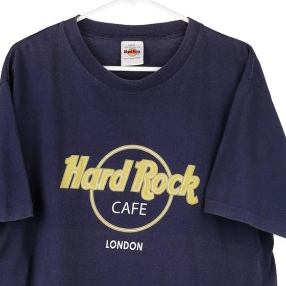 Vintage navy London Hard Rock Cafe T-Shirt - mens large