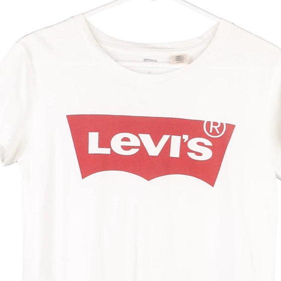 Pre-Loved white Levis T-Shirt - womens x-small