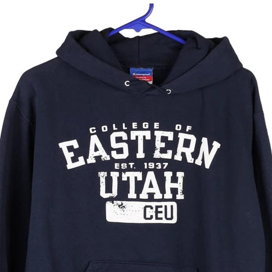 Vintage navy Eastern Utah Univeristy Champion Hoodie - womens medium