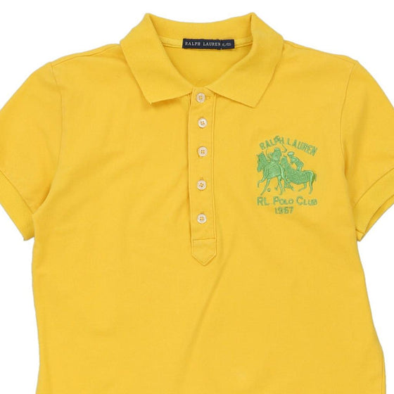 Ralph Lauren Polo Shirt - Small Yellow Cotton