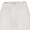 Vintage white Double Speed Ski Trousers - womens 34" waist