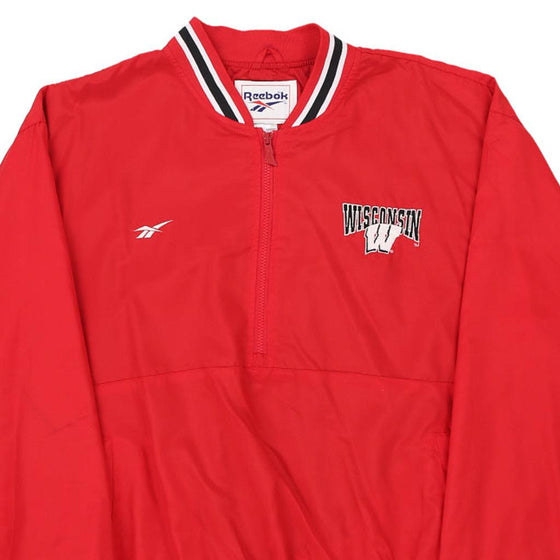 Vintage red Wisconsin Reebok Jacket - mens large