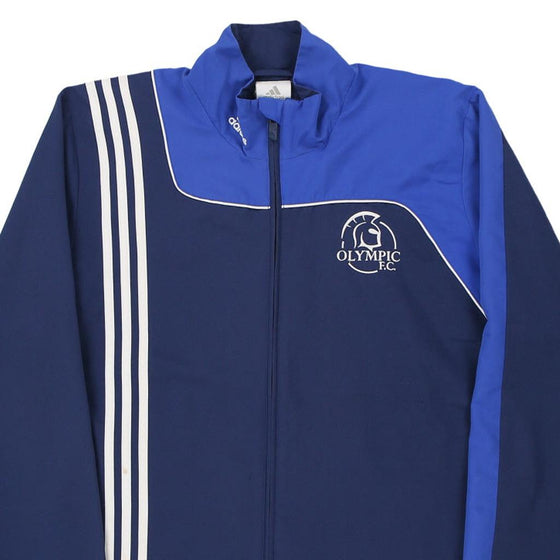 Vintage navy Olympic FC Adidas Jacket - mens medium