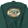 Vintage green Made in USA R&R Ranch Game Varsity Jacket - mens x-large