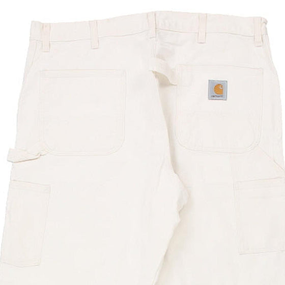 Vintage white Carhartt Carpenter Trousers - mens 36" waist