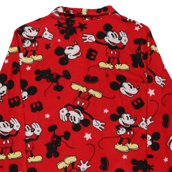 Vintage red Age 12-14 Mickey Mouse Pyjama Top Disney Fleece - girls large