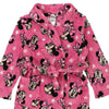 Vintage pink Age 6 Minnie Mouse Dressing Gown Disney Fleece - girls small