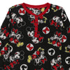 Vintage black Age 12-14 Mickey Mouse Pyjama Top Disney Fleece - girls large