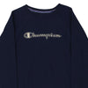 Vintage navy Champion Sweatshirt - mens x-small