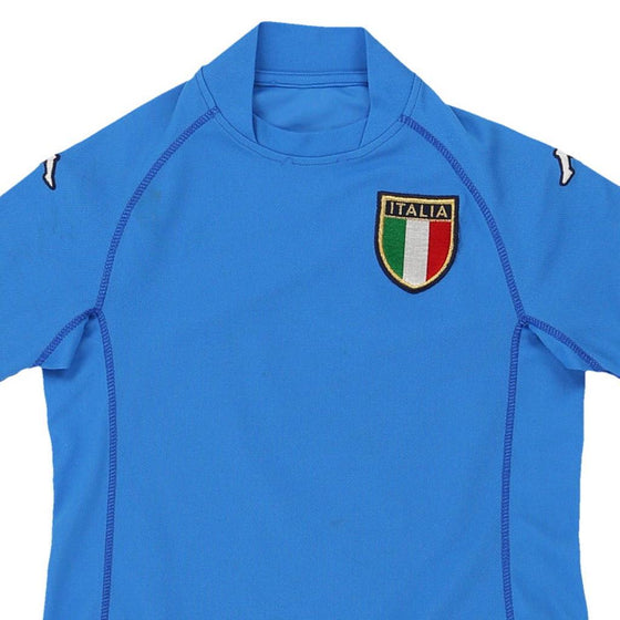 Vintage blue Age 8 Italy National Team Kappa Football Shirt - boys small