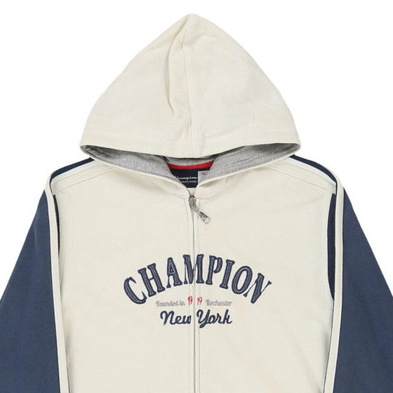 Vintage cream Age 13-14 Champion Hoodie - boys x-large