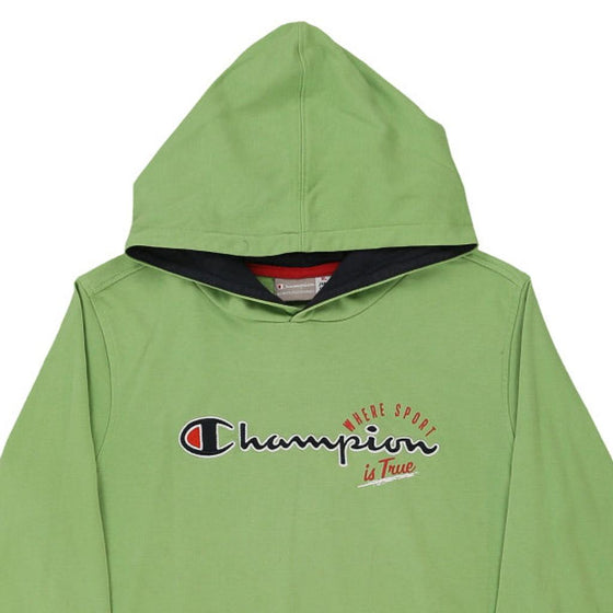 Vintage green Age 13-14 Champion Hoodie - boys x-large