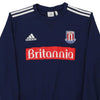 Pre-Loved navy Age 16 2010 Stoke City Adidas Sweatshirt - boys large